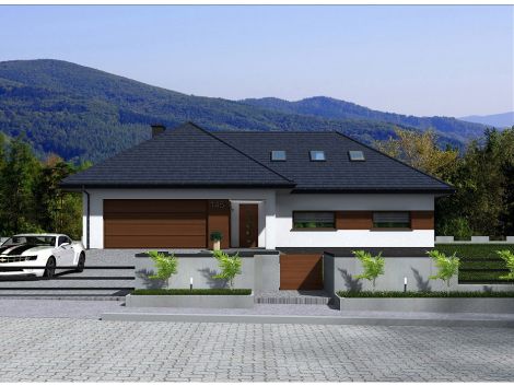 Oregon- projekt domu jednorodzinnego z poddaszem